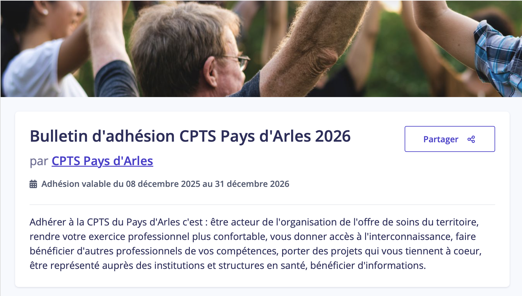 Adhérer à la CPTS en 2026
